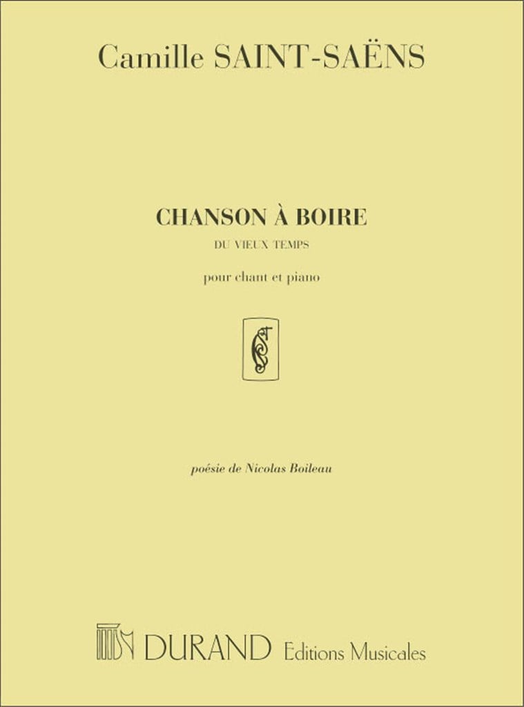 Chanson A Boire Cht-Piano